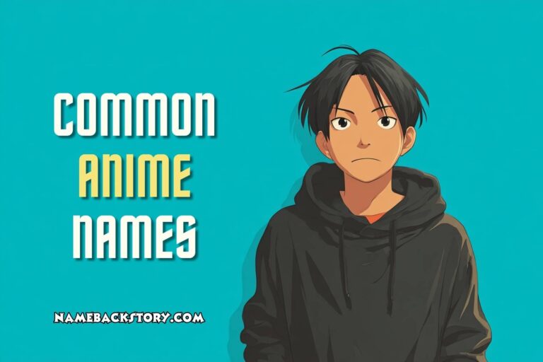 common anime names