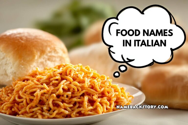 food names in italian