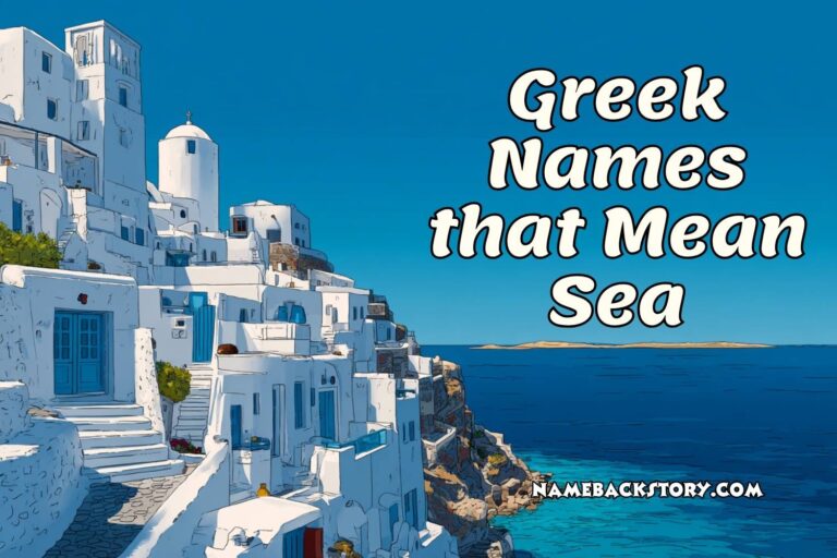 greek names that mean sea
