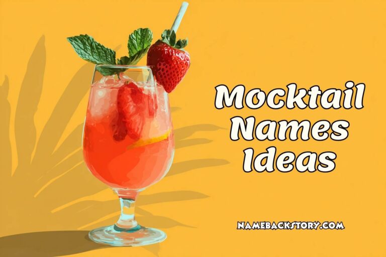 mocktail names ideas