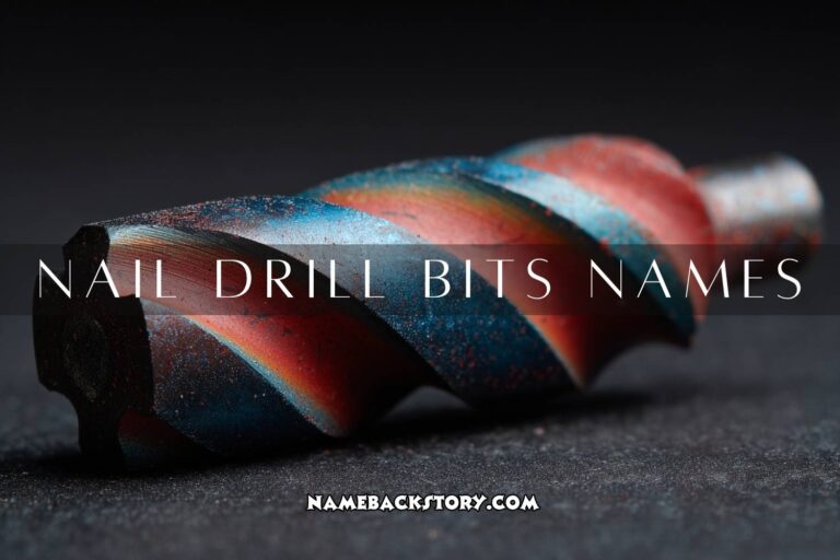 nail drill bits names