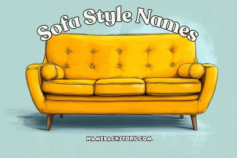 sofa style names
