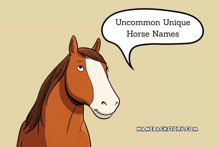 uncommon unique horse names